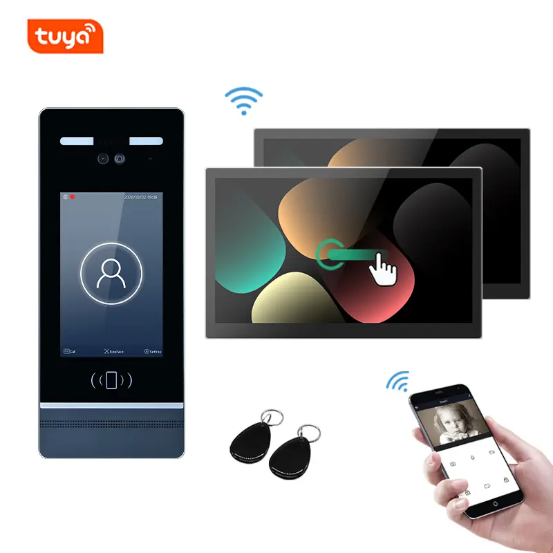 Android Face Recognition IP Video Intercom For High Rise ...