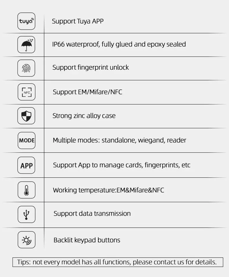 Tuya fingerprint access control standalone (22)jbd