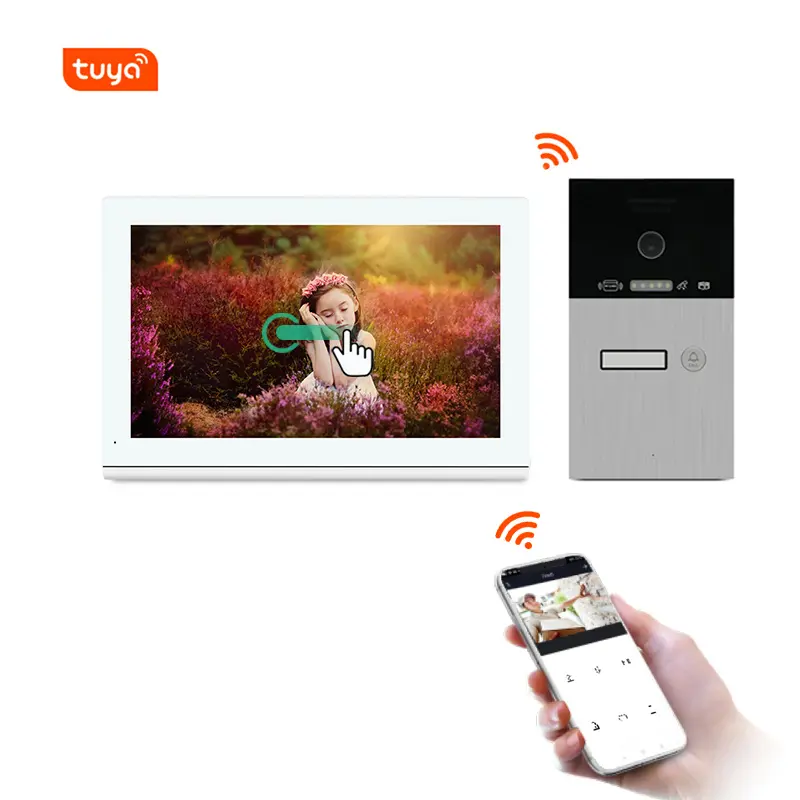 smart video door entry for small apartment 1/2/3/4 direct...
